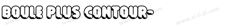 Boule Plus Contour字体转换